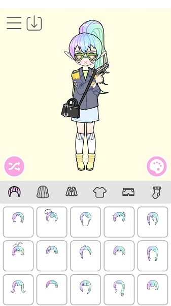 粉彩萌拼女孩下载
