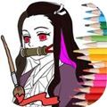 恶魔之刃着色页下载