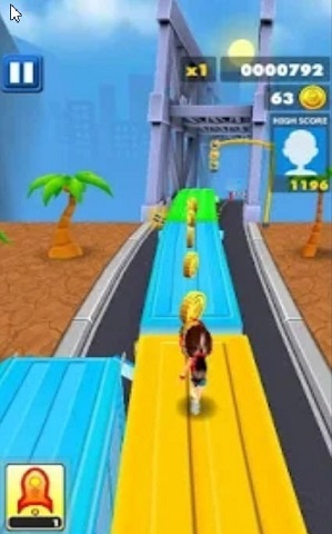 3D火车冲浪升级版