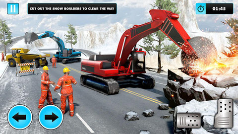 雪地挖掘机模拟最新版下载