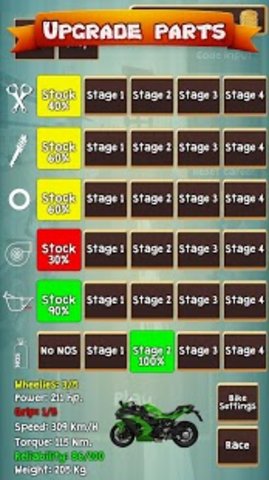 真正的摩托车阻力赛车