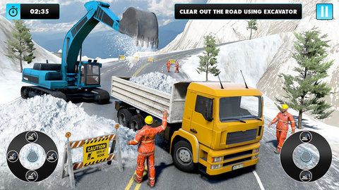 雪地挖掘机模拟最新版